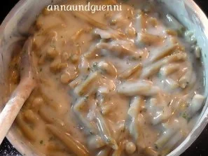 Rezept: Frikadellen mit gestoften Brechböhnchen.... Bild Nr. 7 Frikadellen mit gestoften Brechböhnchen.... - Rezept - Bild Nr. 7