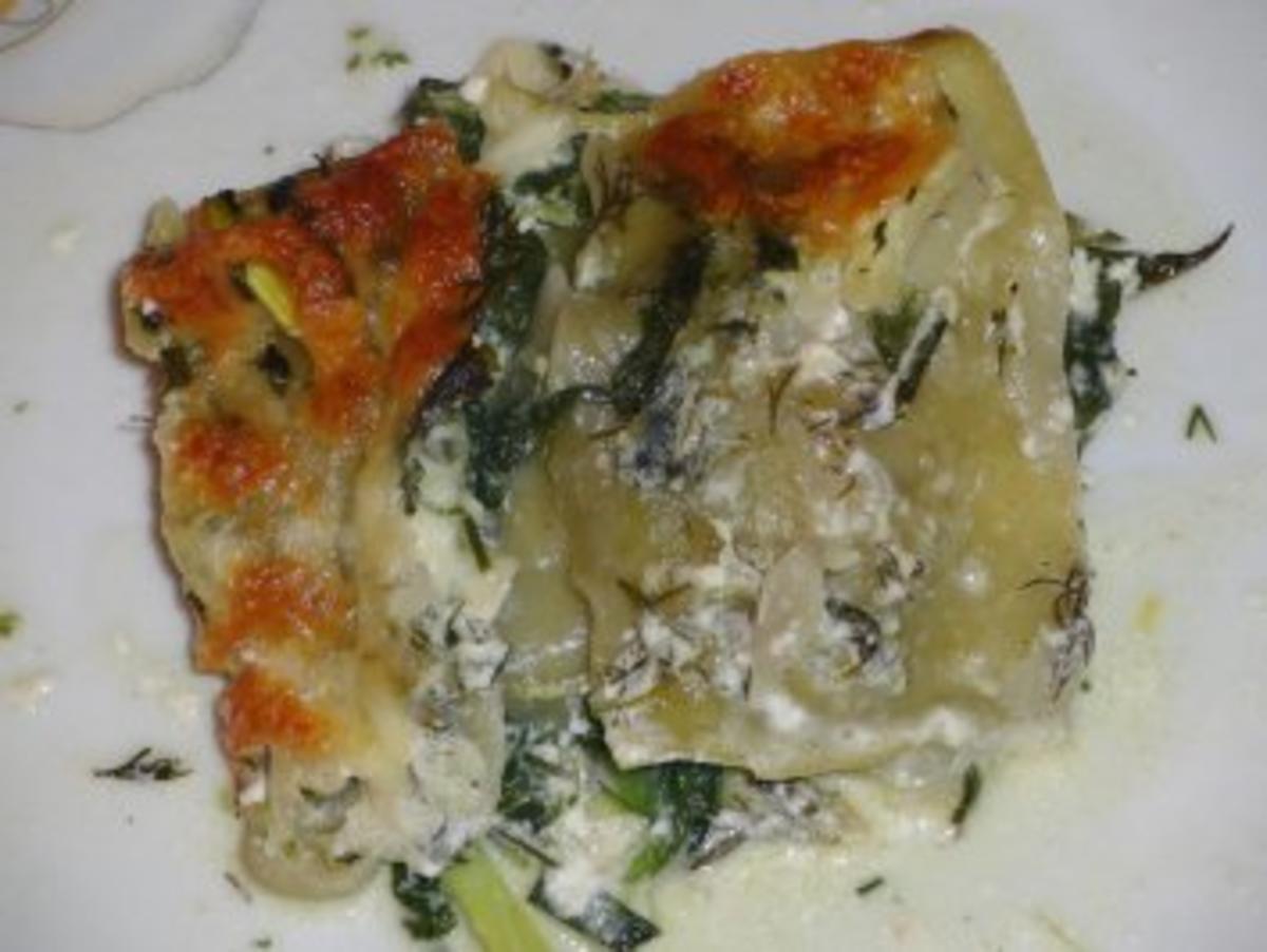 Fisch : Lasagne mal anderst mit Lachs, Spinat, Zuccini & Kräuter - Rezept - Bild Nr. 5