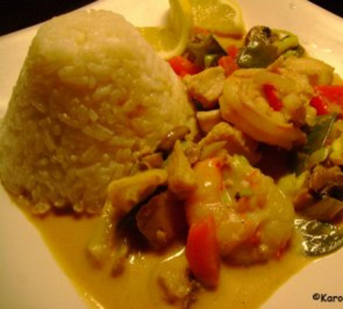 Wok: Garnelen-Fisch Curry mit Gemüse - Rezept - Bild Nr. 9