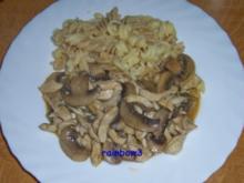 Kochen: Hähnchen-Geschnetzeltes mit Pilzen - Rezept