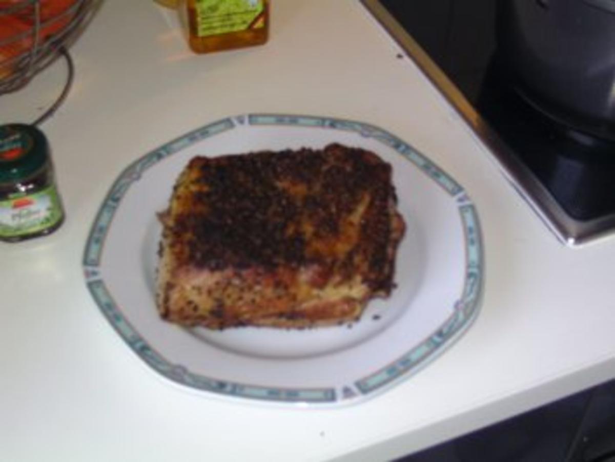 Rezept: Kotelettebraten mit Steakpfefferkruste Kotelettebraten mit Steakpfefferkruste - Rezept