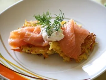 Apfel - Meerrettich auf Lachs - Rösti - Rezept - Bild Nr. 3