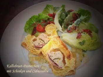 Rezept: Kalbfleisch-Pastetchen mit Cidre-Suelze Kalbfleisch-Pastetchen mit Cidre-Suelze - Rezept