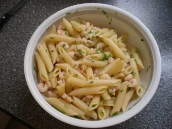 Pasta mit Krabben-Sahne-Sauce - Rezept