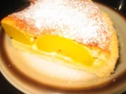 Backwaren: Pfirsichkuchen mit Überzug - Rezept