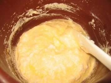 Rezept: Backwaren: Pfirsichkuchen mit Überzug Bild Nr. 5 Backwaren: Pfirsichkuchen mit Überzug - Rezept - Bild Nr. 5