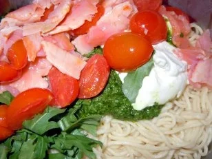 Spaghetti mit Räucherlachs und Zitronenpesto - Rezept - Bild Nr. 6