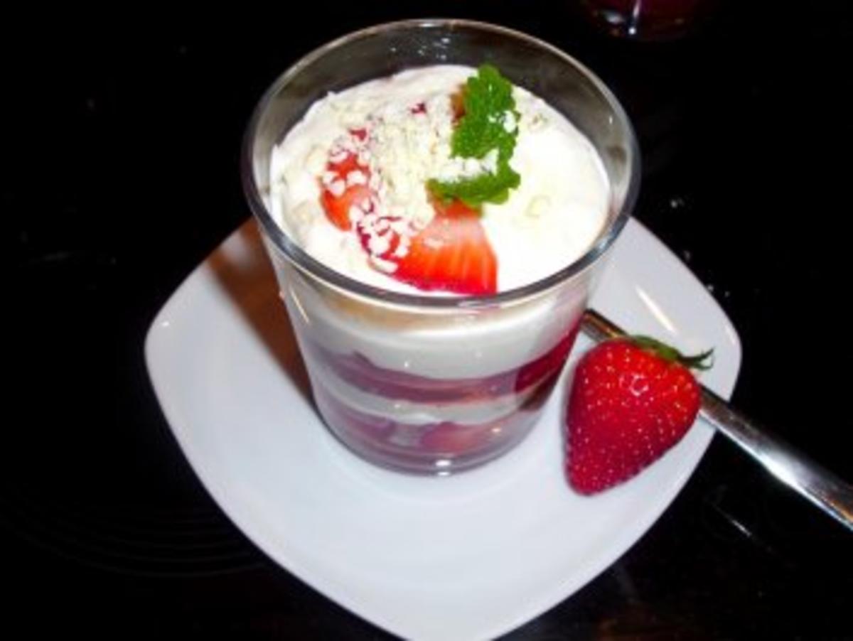Desserts: Weiße Joghurtschokocreme al genovese - Rezept