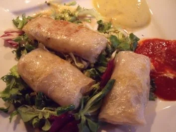 Frühlingsrollen mit einer Kartoffelfüllung - Rezept