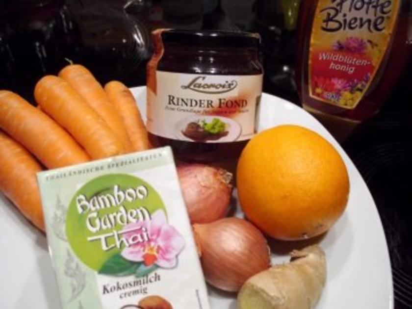 Suppe: Kokos-Karotten-Suppe mit Ingwer - Rezept - kochbar.de