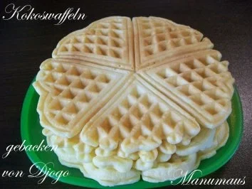 Rezept: Kokoswaffeln Bild Nr. 4 Kokoswaffeln - Rezept - Bild Nr. 4