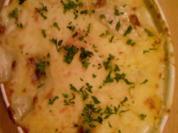 Fisch: Edler Fischauflauf  mit überbackenem Trüffelpüree - Rezept