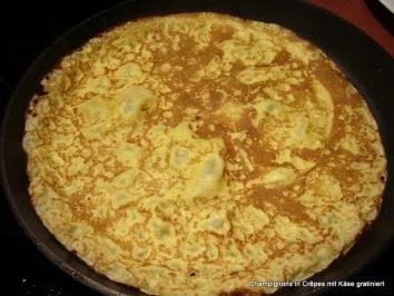 Champignons in Crêpes mit Käse gratiniert - Rezept - Bild Nr. 3