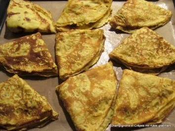 Champignons in Crêpes mit Käse gratiniert - Rezept - Bild Nr. 8