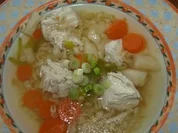 Frühlingshühnersuppe mit Ebly - Rezept