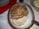 Schweinsbraten in einer Champignon-Rotwein-Soße - Rezept
