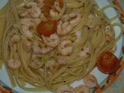 Bavette mit Krabben und Chili - Rezept