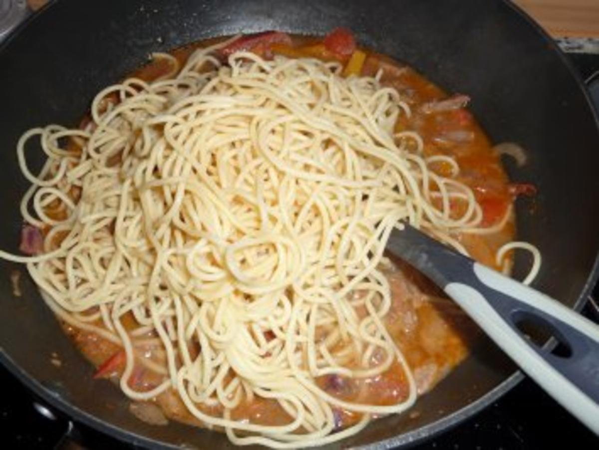 Gemüse - Leber mit Spaghetti - Rezept - Bild Nr. 4