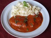 Tomatenrahmschnitzel - Rezept