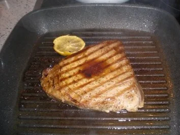 Rezept: Thunfischsteak "Asia" mit grünen Bohnen Bild Nr. 5 Thunfischsteak "Asia" mit grünen Bohnen - Rezept - Bild Nr. 5