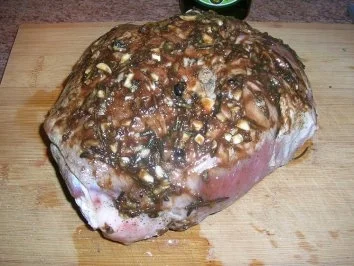 Lammkeule nach italienischer Art mit lauwarmem Antipasti-Salat - Rezept - Bild Nr. 7