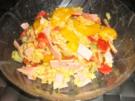 Reissalat mit Schinken, Salami und Mandarinen - Rezept