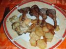 Rosa gebratenes Lamm - Rack - Rezept