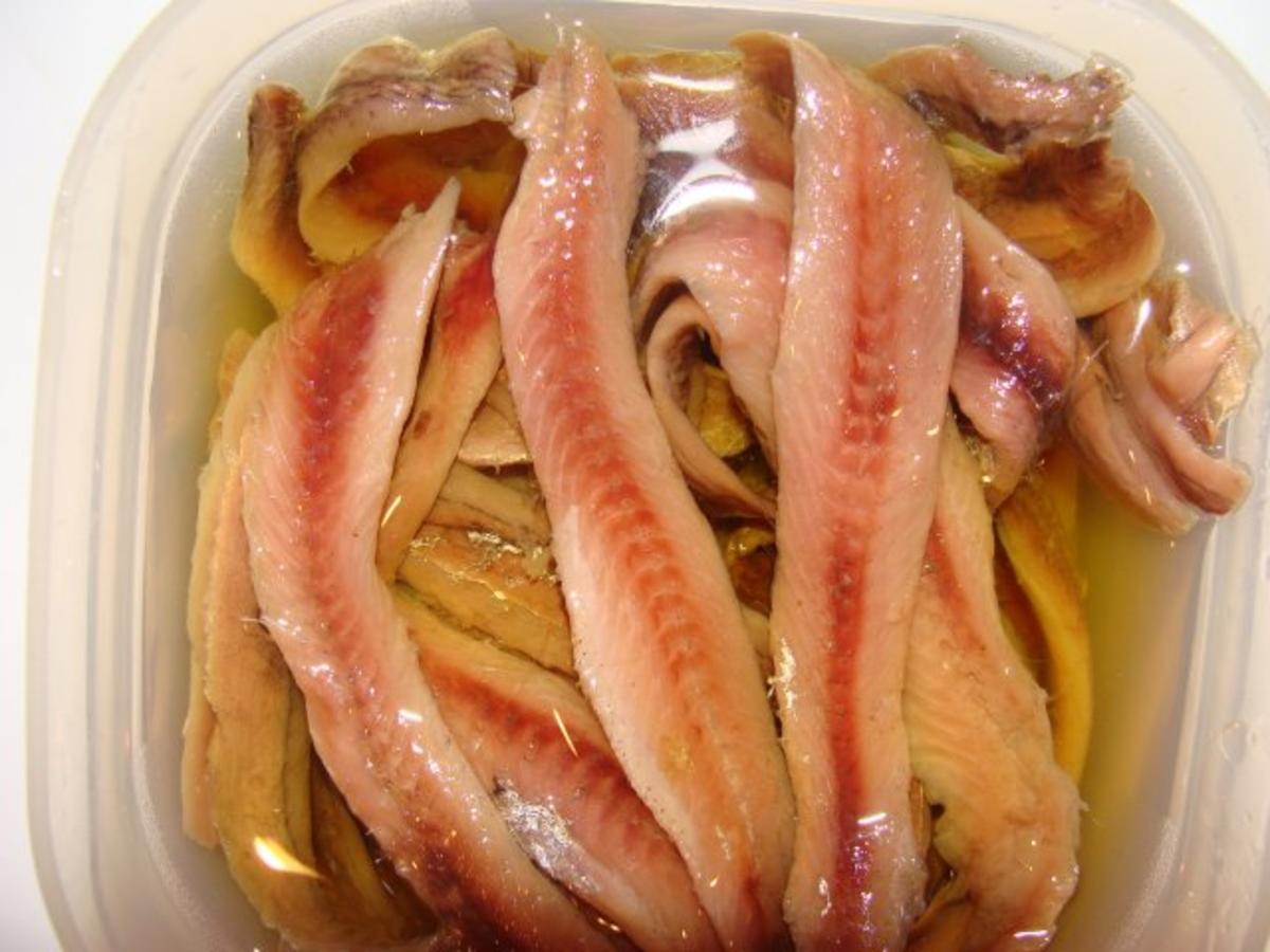 Fisch : - Sardellenzubereitung aus Sardinen- - Rezept