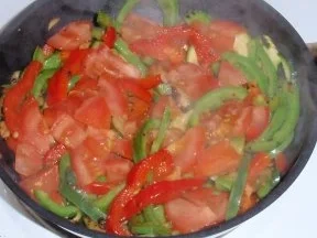 Rezept: Basmatireis-Bällchen mit scharfen Gemüse Bild Nr. 6 Basmatireis-Bällchen mit scharfen Gemüse - Rezept - Bild Nr. 6