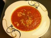 Tomatensuppe mit Krabben - Rezept
