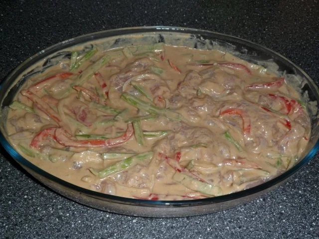 Rezept: Hähnchengeschnetzeltes in Kokos - Erdnuss - Soße Bild Nr. 9 Hähnchengeschnetzeltes in Kokos - Erdnuss - Soße - Rezept - Bild Nr. 9