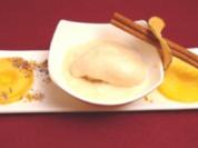Zimteis mit karamellisierten Calvadosäpfeln - Rezept