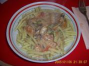 Champignons-Brokoli-Sahne-Soße - Rezept