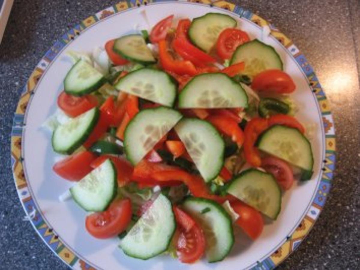 Fit in den Frühling Salat mit Hähnchenbruststreifen - einfach - 126 ...