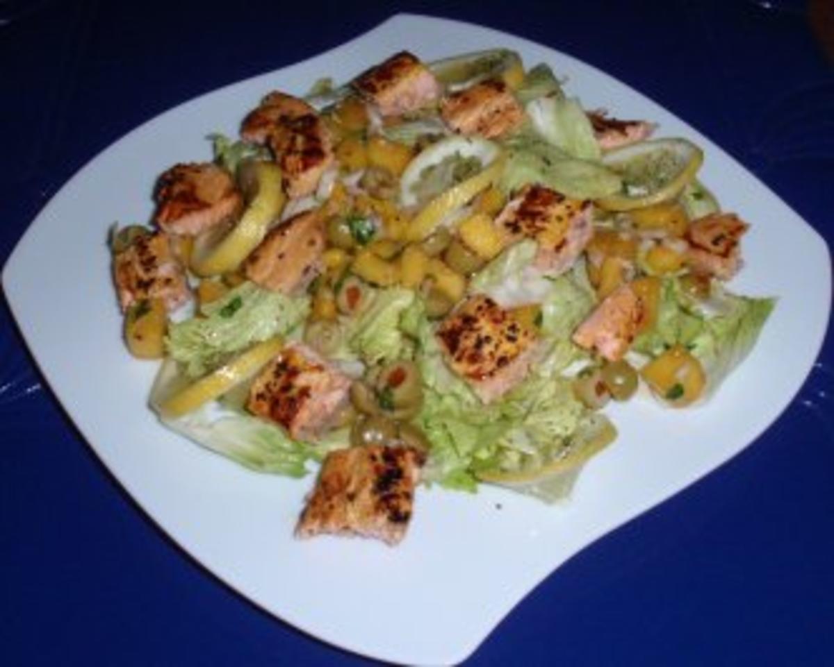 *Schlemmer*-Salat mit gebratenem Lachs - Rezept - Bild Nr. 8