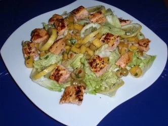 *Schlemmer*-Salat mit gebratenem Lachs - Rezept - Bild Nr. 8