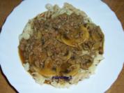 Kochen: Hackfleisch-Pilz-Sauce - Rezept