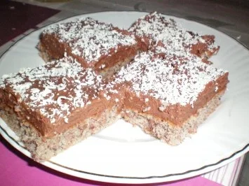 Nusskuchen mit Schokocreme - Rezept