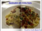 Bandnudeln mit rotem Pesto - Rezept