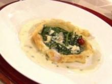 Spinat-Quiche mit Thymiansoße à la Steffen Henssler - Rezept