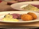 Porterhousesteak mit Kräuter-Hollandaise und Kroketten à la Steffen Henssler - Rezept