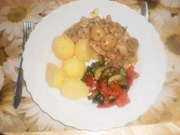 Pilz-Schweinefleisch-Pfanne - Rezept