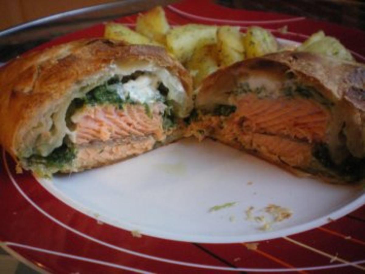 Lachs im Schlafrock - Rezept - Bild Nr. 11