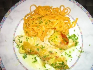 Schnitzelchen asiatische Art , überbacken - Rezept