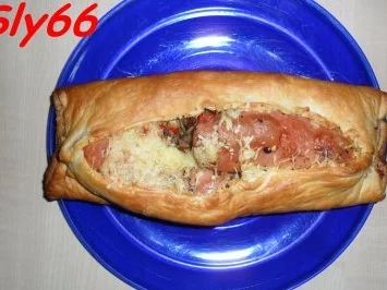 Rezept: Snacks:Knacker im Blätterteig Snacks:Knacker im Blätterteig - Rezept