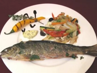 Gebirgs-Bachsaibling à la Tyrolienne goes Toskana - Rezept