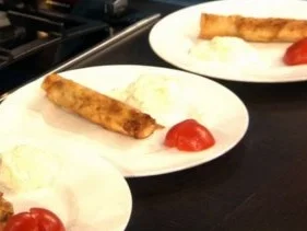 Börek-Zigarren von Lamm und Schafskäse mit Dipp (Eko Fresh) - Rezept