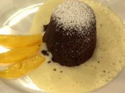 Warme Schokoladentörtchen mit Zabaione und frischen Früchten (Janine Kunze) - Rezept