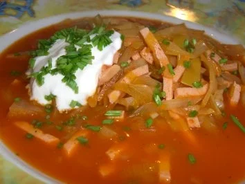 Pikanter Weißkohl- Lauch-Topf - Rezept