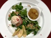 Apfel-Ingwer-Chutney mit Ziegenkäse und Schweinefilet - Rezept